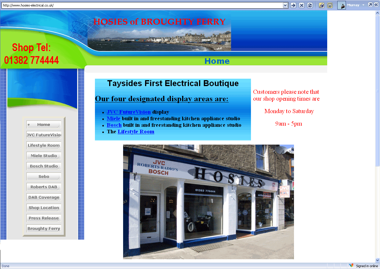 Link to Hosies website